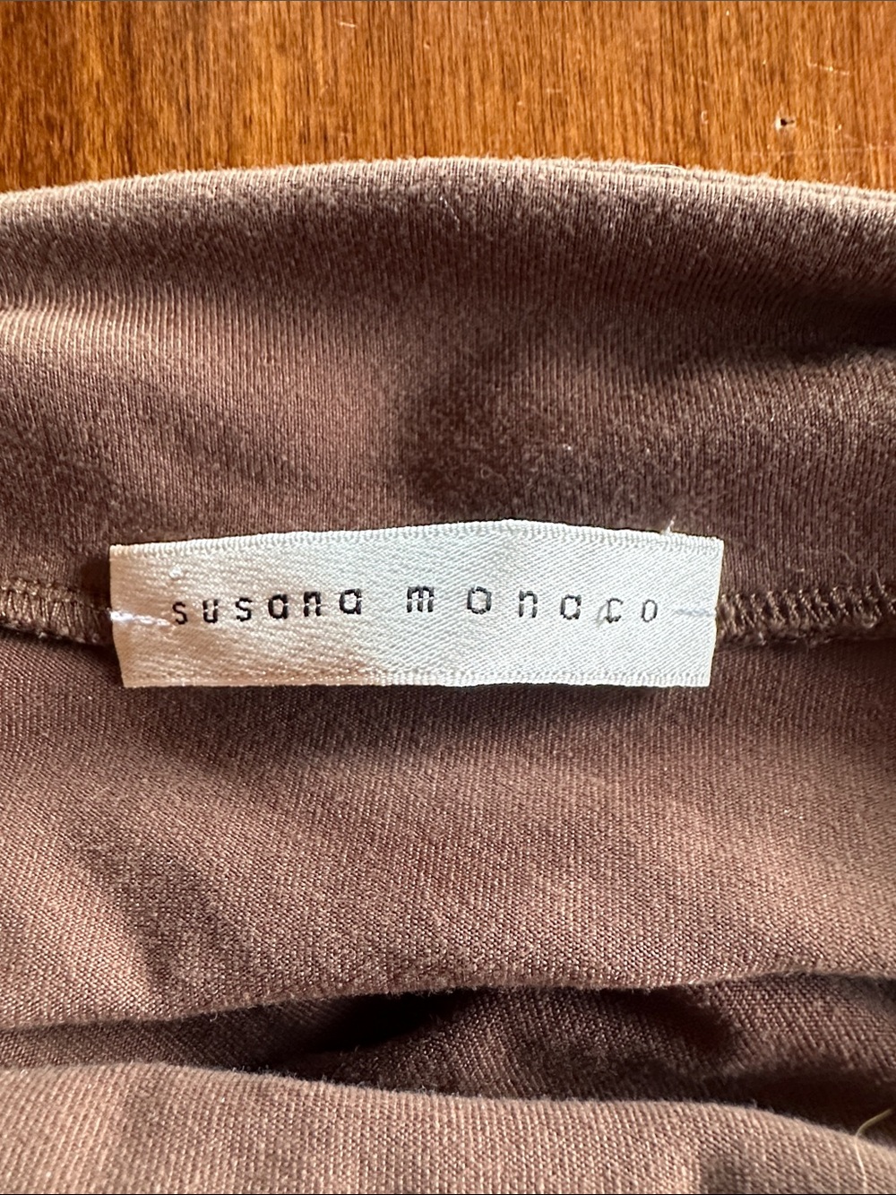 Susana Monaco Strapless Brown Halter Midi Dress - Picture 5 of 6
